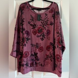 NWT Floral Sweater